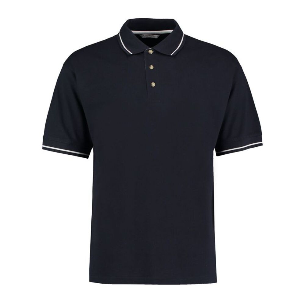 Kustom Kit Mens St Mellion Classic Polo Shirt / Navy/White
